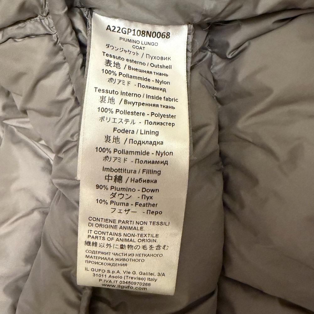 Il Gufo Gray Down Puffer Jacket - Picture 4 of 4